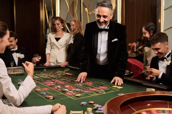 JILIHH Login — Instantly access your secure account A confident dealer surrounded by casino chips inviting players to access their JILIHH account, reflecting quick and easy login options.